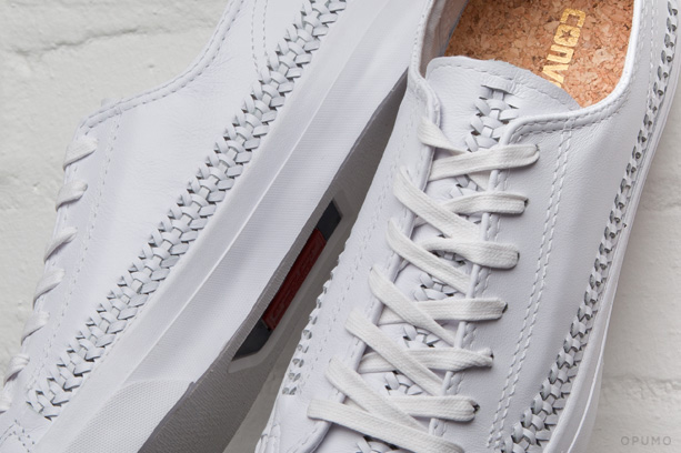 converse jack purcell woven leather